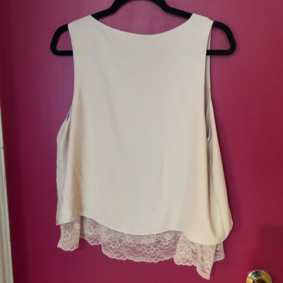 NWOT Zara Tank Top w/ Lace Detail - Picture 2 of 6